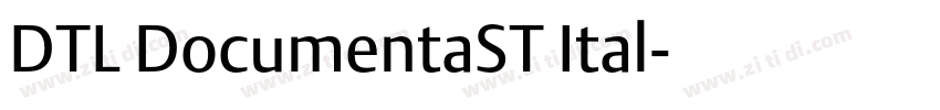 DTL DocumentaST Ital字体转换